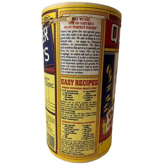 Quaker Oats 1899 Scribner Magazine Ad & Replica 1896 Label Quaker Oats Container - Picture 10 of 12